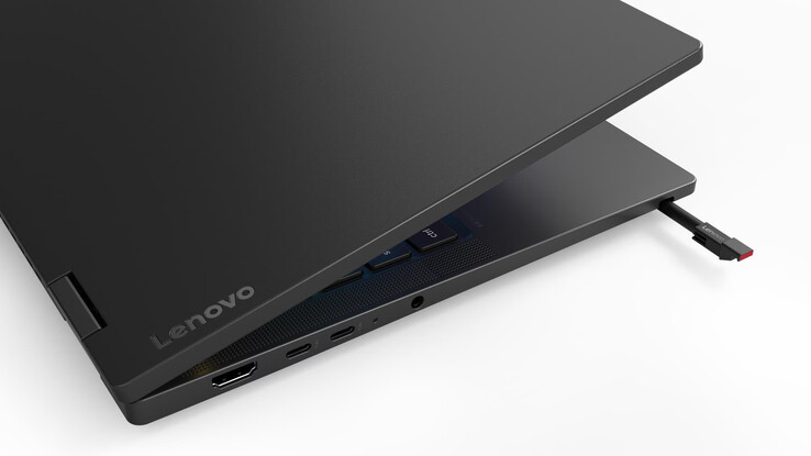 ThinkPad T14s 2'si 1 arada Gen 2 ayrıca yerleşik bir kalem tutucuya sahiptir. Manyetik Kalem ayrı satılır.