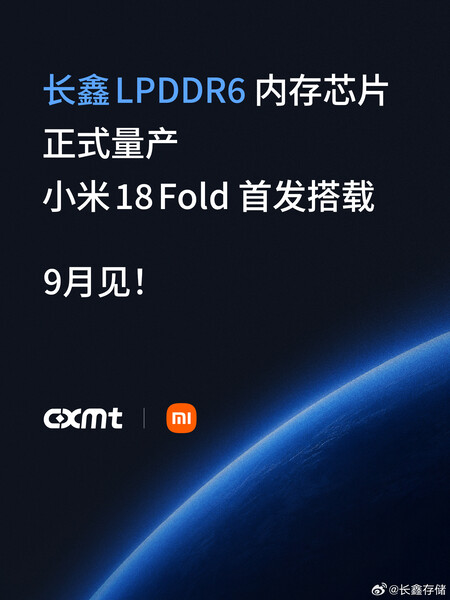 CXMT, Xiaomi 18 Fold'un LPDDR6 bellek kullanacağını doğruladı