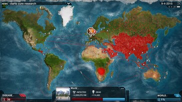 Resimde: Plague Inc: Evolved oyunundan bir ekran görüntüsü.