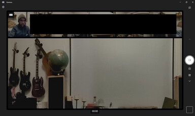 Windows kamera uygulaması - karanlık görüntü hızla gürültülü hale geliyor