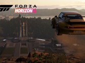 Forza-Porsche Hügelkuppel ins freie Tal üzerinden sıçradı