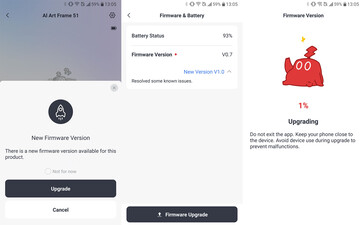 Firmware güncellemesi.