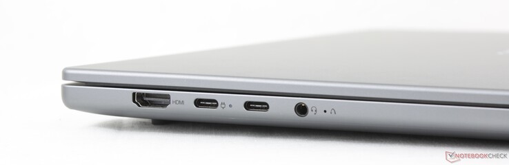 Sol: HDMI 1.4b, 2x USB-C w/ DisplayPort 1.4 + Power Delivery 3.0, 3,5 mm kulaklık, OneKey Recovery