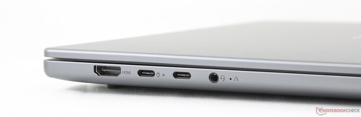 Sol: HDMI 1.4b, 2x USB-C w/ DisplayPort 1.4 + Power Delivery 3.0, 3,5 mm kulaklık, OneKey Recovery