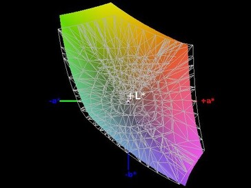 Color-space coverage (sRGB) - 91%