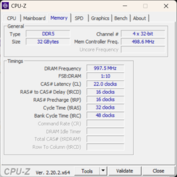 CPU-Z Bellek