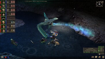 Resimde görülüyor: Dungeon Siege'den bir oynanış ekran görüntüsü.