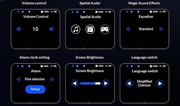 Doğrudan ekran üzerinden çeşitli ayarlar yapılabilir