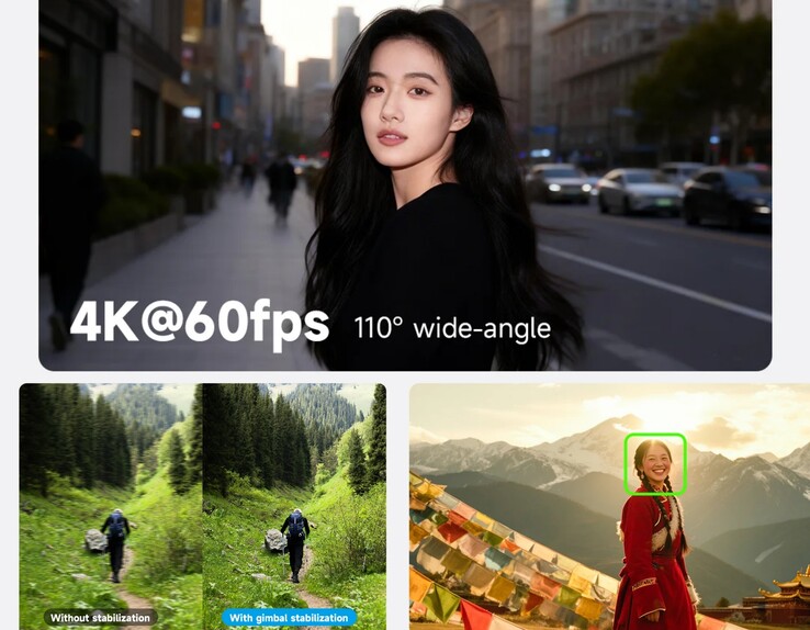 Feiyu Pocket 4, 4K/60fps'ye kadar video kaydı yapabiliyor.
