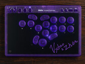 8BitDo Arcade Controller Transparent Purple Edition, SOCD temizleme ve turnuva kilidini destekler.