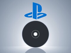 PlayStation logosunun altında gösterilen boş bir PS5 diski