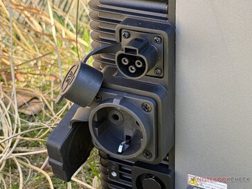 AC çıkışı + şebeke dışı soket