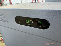 SolarFlow 2400 Pro üzerindeki küçük bir ekran şarj durumu hakkında bilgi verir