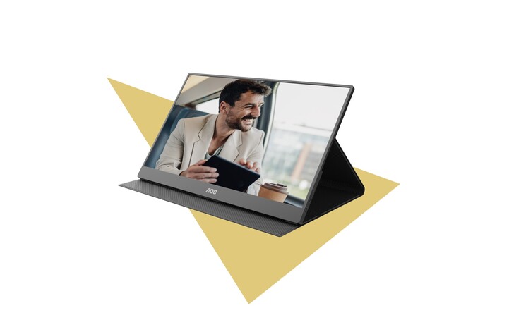 AOC taşınabilir monitörün ağırlığı sadece 2,43 pound.