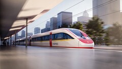 Siemens Mobility tarafından üretilen Vinspeed tren setinin renderı. Tren Velaro Novo platformunu kullanacak