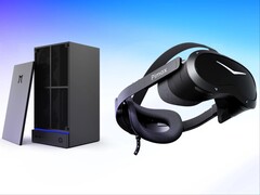 Pimax Spation mini-PC ve Crystal Pro VR gözlüğü.