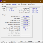 CPU-Z Bellek