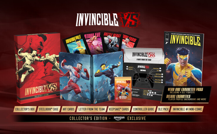 PlayStation 5'e özel Invincible VS Collector's Edition'ın içeriği.