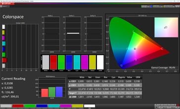 Renk Alanı (Ekran modu: Doğal, Hedef Renk Alanı: sRGB)