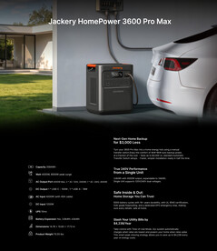 HomePower 3600 Pro Max teknik özellikleri