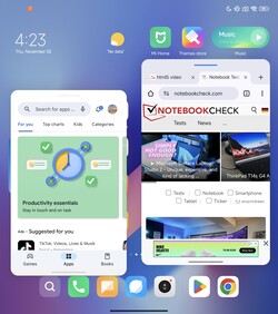 MIUI 14.1'in Yüzen Pencereler özelliği ile çoklu görev.