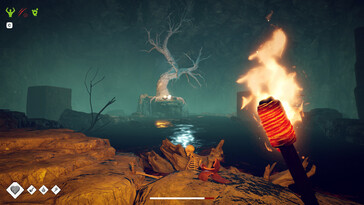 Survival: Fountain of Youth oyunundaki bir mağarayı gösteren bir resim.