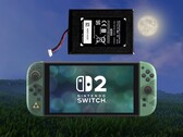 Yukarıda gösterilen pil değişimi: Zelda 40. Yıl Dönümü Switch 2 konsolu