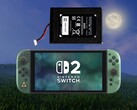 Yukarıda gösterilen pil değişimi: Zelda 40. Yıl Dönümü Switch 2 konsolu
