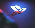 PlayStation'ın logosunun yakından çekilmiş bir fotoğrafı