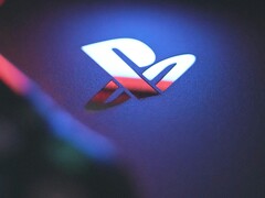 PlayStation'ın logosunun yakından çekilmiş bir fotoğrafı