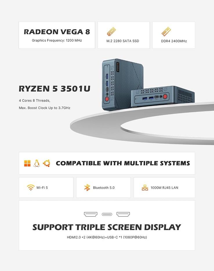 Bosgame E2 Plus Mini PC 