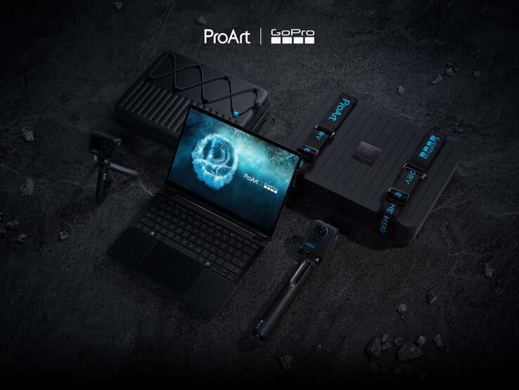 Bu yılki ProArt PX13, özel bir GoPro kaplamasıyla da satışa sunulacak. (Resim kaynağı: Asus)