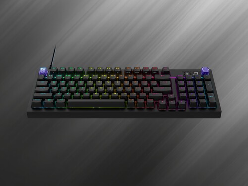Siyah renkte gösterilen Logitech G316 X oyun klavyesi