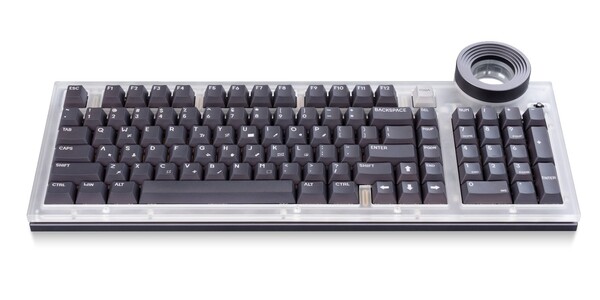 Lenovo Yoga Creative Keyboard AngryMiao Edition şeffaf bir üst kısma sahiptir.