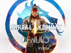 Mortal Kombat 1 Denuvo korumasına ait afiş gösteriliyor