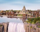 TerraScape'te bir şehri gösteren bir görüntü.