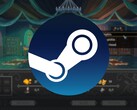 Steam logosunu ve şu anda indirimde olan Yes, Your Grace oyununu gösteren bir görsel.