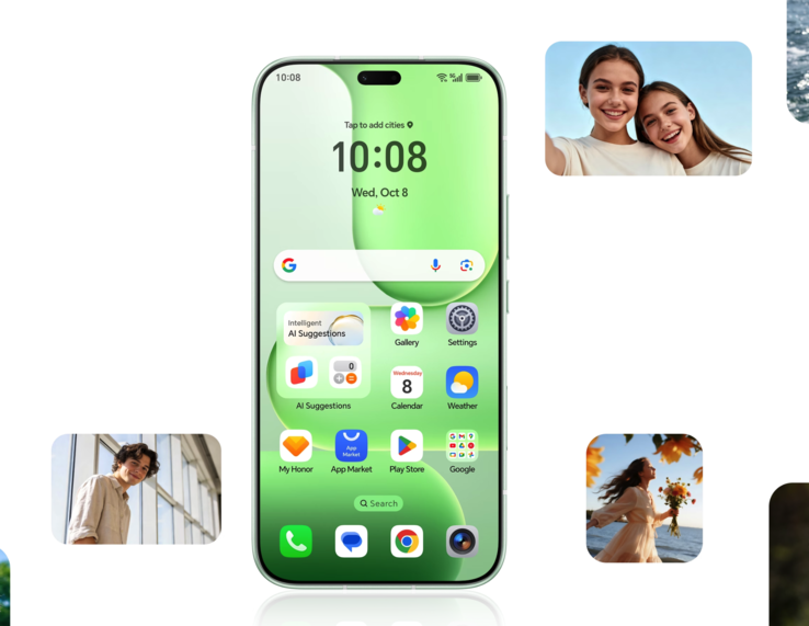Honor 600e 120 Hz AMOLED ekrana sahiptir