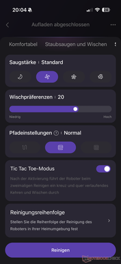 Temizleme performansı için ayarlar