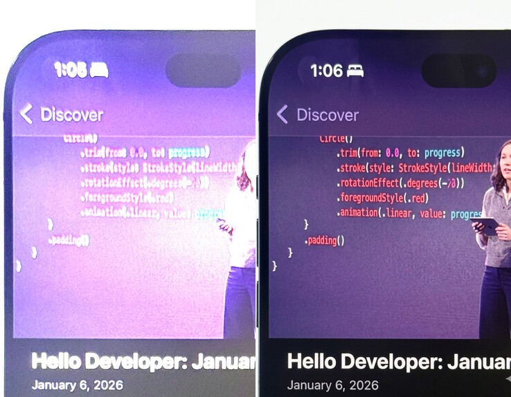 İddia edilen iPhone 18 Pro prototip sızıntısı (solda), daha küçük bir Dinamik Ada'ya ilişkin son sızıntılarla eşleşiyor - yine de şüpheci bir dozda alın.