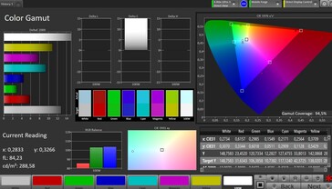 CalMAN sRGB renk uzayı