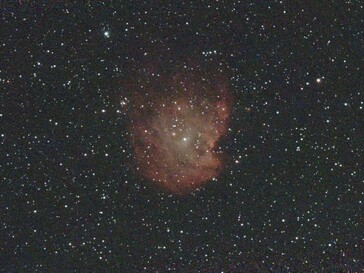 NGC 2174 Emisyon Nebulası, 850 yığma fotoğraf, orijinal.