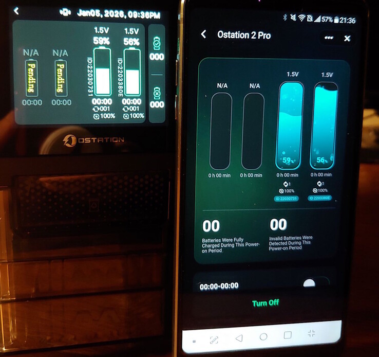 Uygulama şarj cihazının durumunu yansıtır. (Resim kaynağı: Notebookcheck)