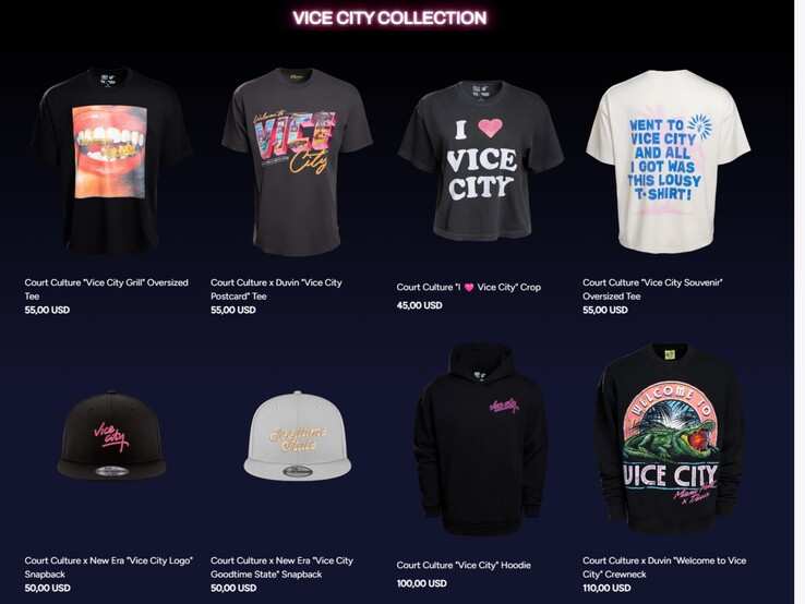 Miami Heat'in Court Culture markasının The Vice City Collection koleksiyonu.