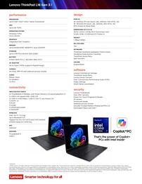 Lenovo ThinkPad L16 Gen 3 Intel özellikleri.