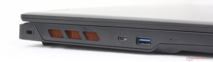 Sol: Kensington kilidi, USB-C Thunderbolt 4 w/ DisplayPort 1.4 + Güç Dağıtımı, USB-A 3.2 Gen. 1