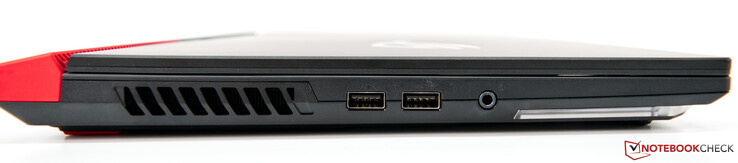 Sol: Havalandırma delikleri, 2x USB-A 3.0, 3,5 mm ses jakı