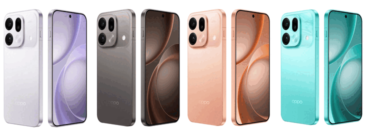 Oppo Find X9s Pro, Wind Rider Blue, Energetic Orange, Native Titanium ve Free White renklerinde mevcuttur