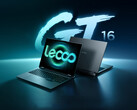 Lecoo GT 16, LOQ Essential 15IRH11 ile benzer teknik özelliklere sahiptir. Resimde: dizüstü bilgisayarın tasarımını gösteren bir tanıtım fotoğrafı.