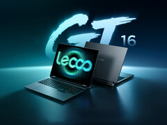 Lecoo GT 16, LOQ Essential 15IRH11 ile benzer teknik özelliklere sahiptir. Resimde: dizüstü bilgisayarın tasarımını gösteren bir tanıtım fotoğrafı.